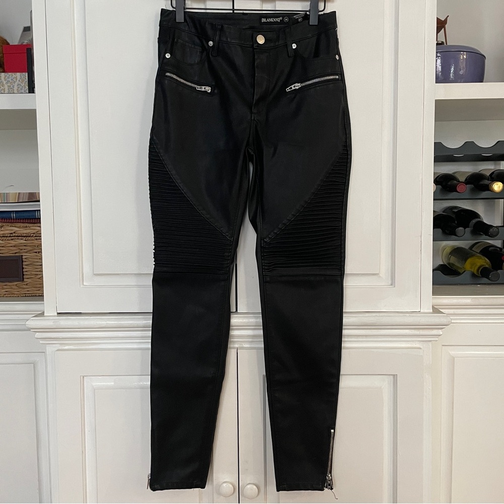 Blank NYC Black Leather Pants